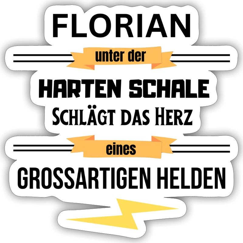 Florian unter harte Schale eines Großartigen Helde