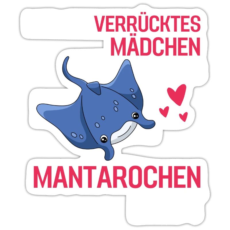 Rochen Mädchen Meerestier Geschenk Mantarochen