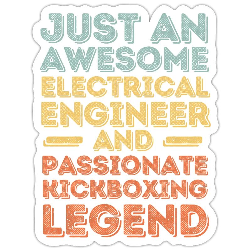 Electrical engineer kickboxing retro