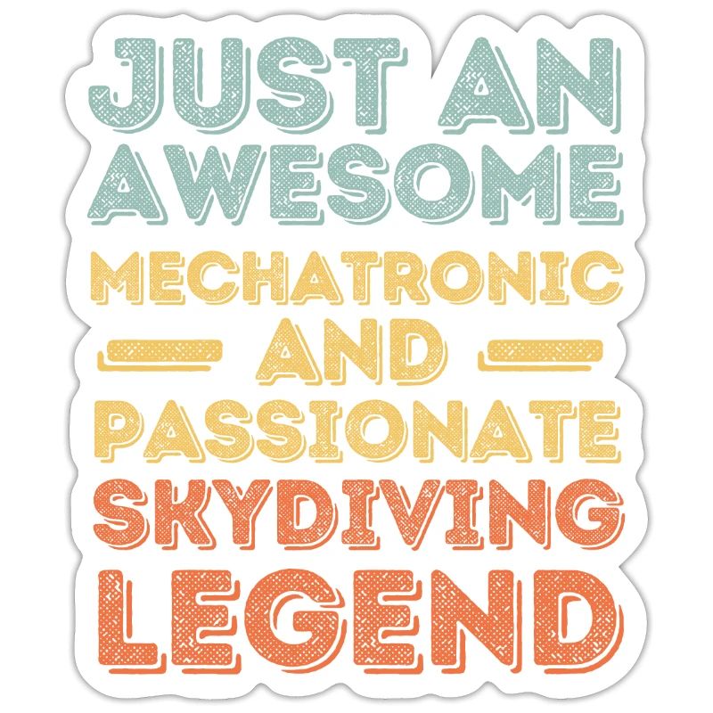 Mechatronics Engineer Skydiving retro