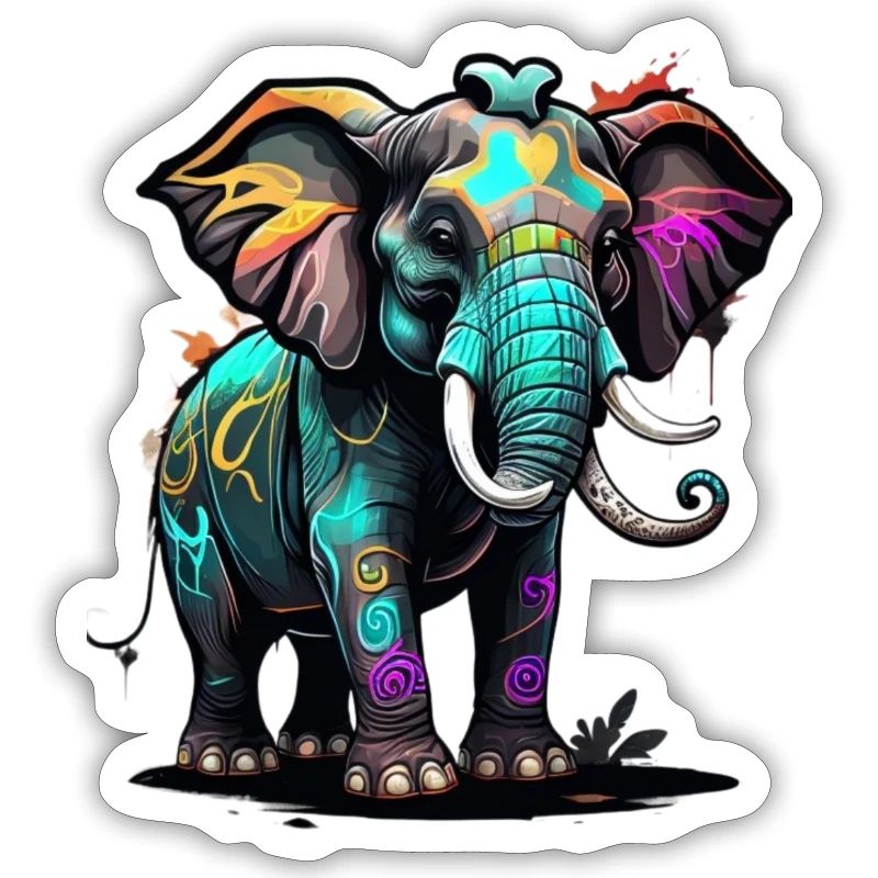 Graffiti Elefant