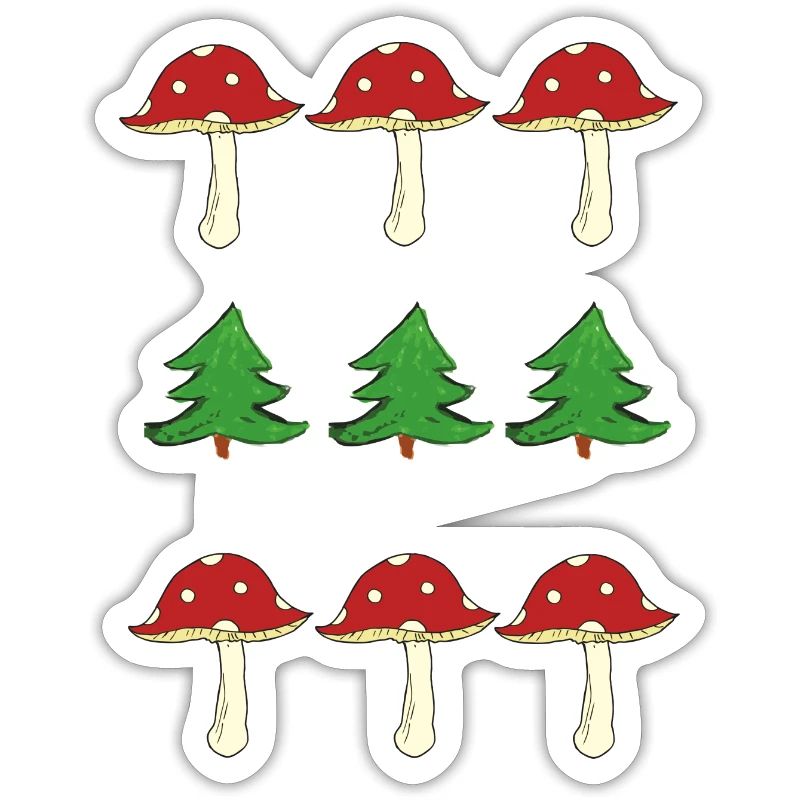 Toadstools and forest