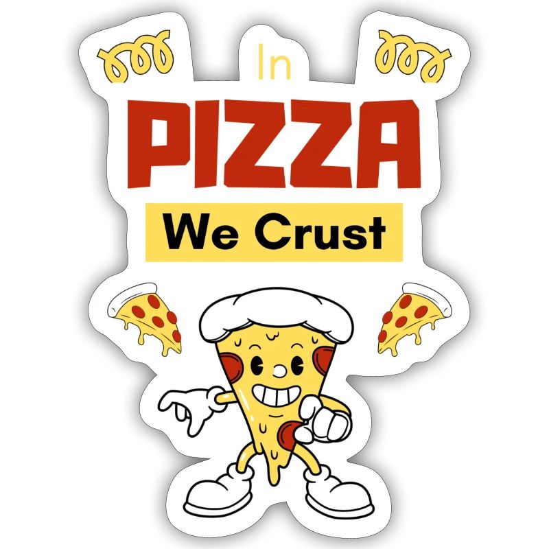 In der Pizza machen wir eine Kruste