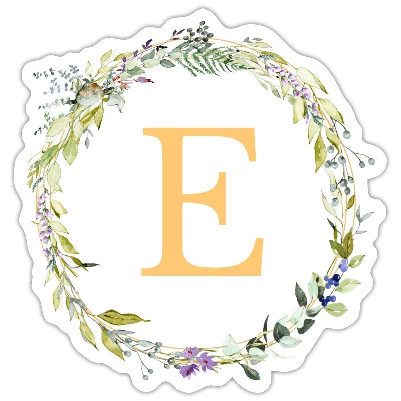 E Monogramm Eukalyptus-Kranz