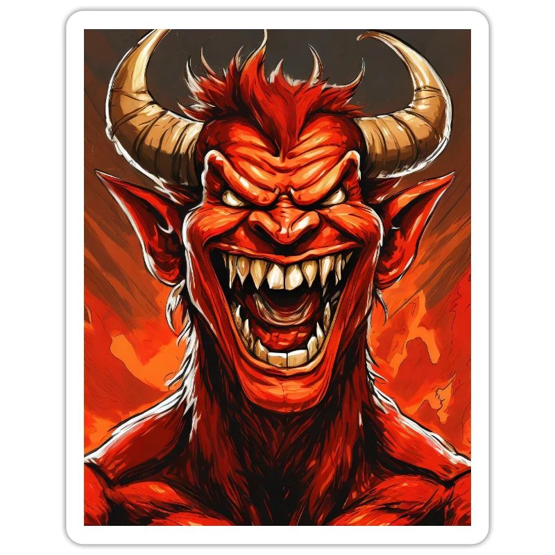devil evil laugh smile monster dark horror scary