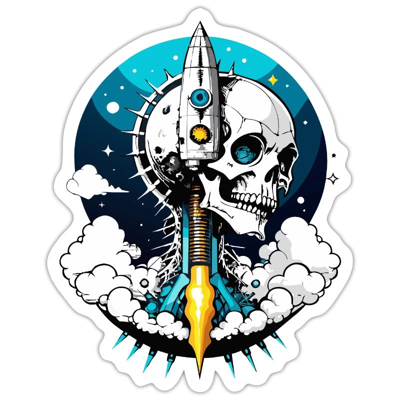 Rocket Skull // Skull Rocket // Space FS0154