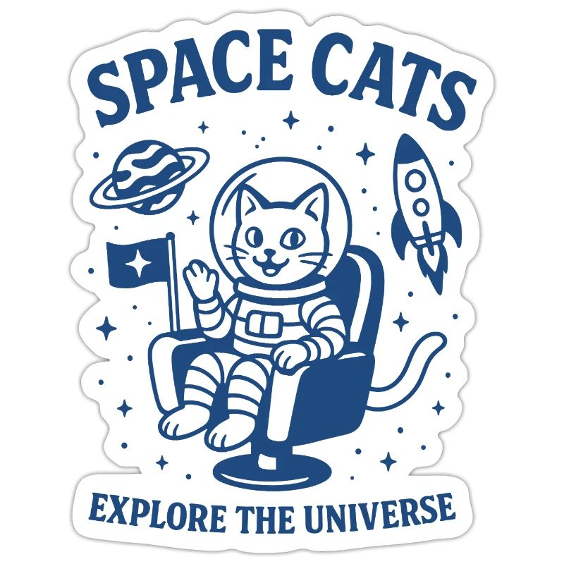 Chats de l’espace - Chats dans le design de l’espace