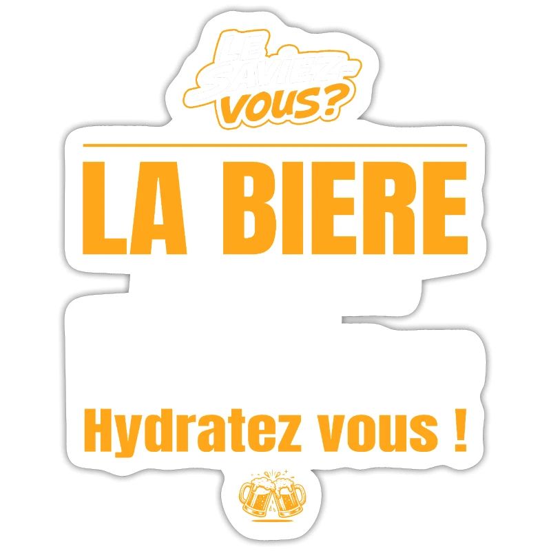 La bière est composée à 90% d'eau, hydratez vous !