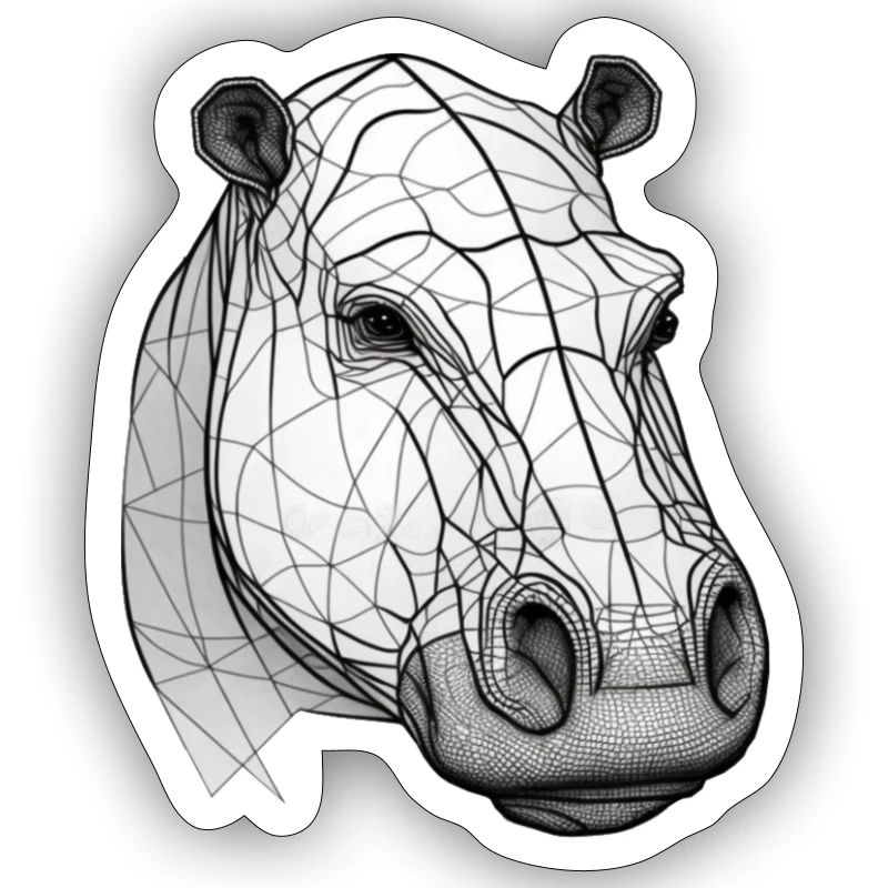 Nilpferd simples Design