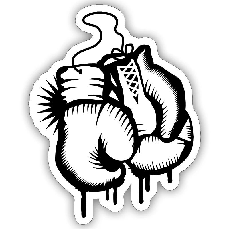 Zwei Boxhandschuhe im Graffiti Design