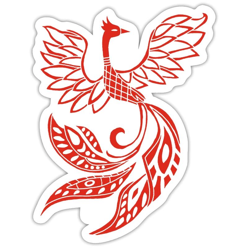Roter Phönixvogel