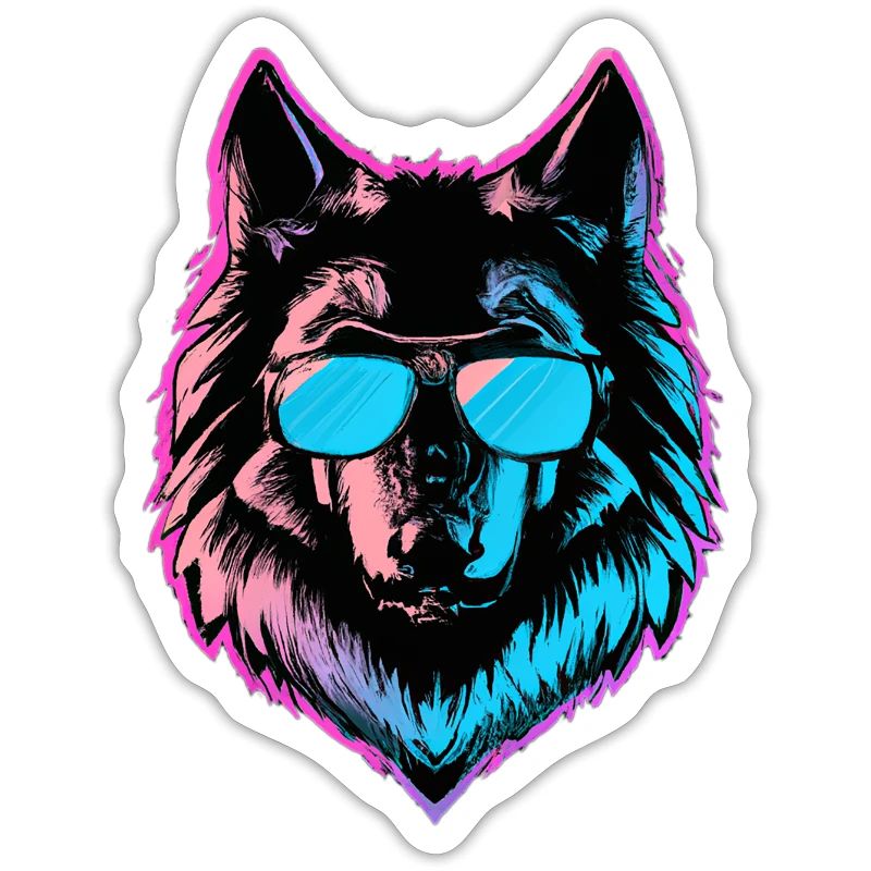 Der Coole Synthwolf