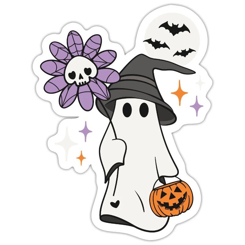 Halloween Geist Kürbis Süßes oder Saures