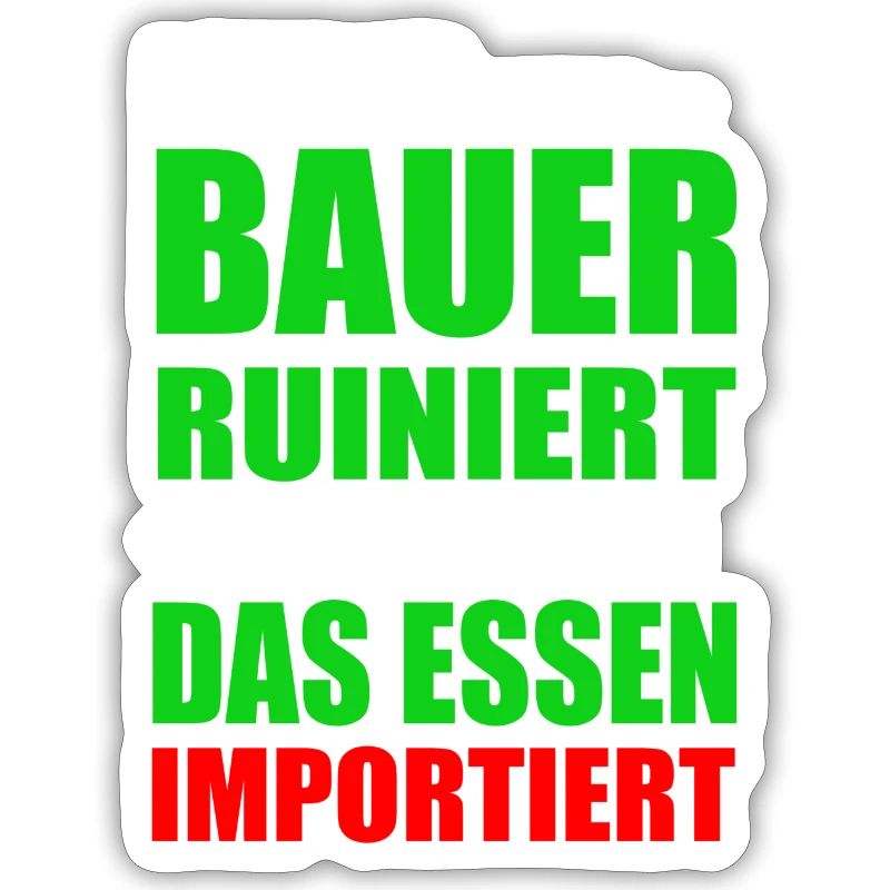 Ist Der Bauer Ruiniert Wird Das Essen Importiert
