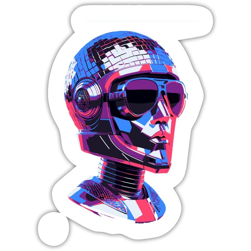 Robot,Disco Ball,Disco Ball Head