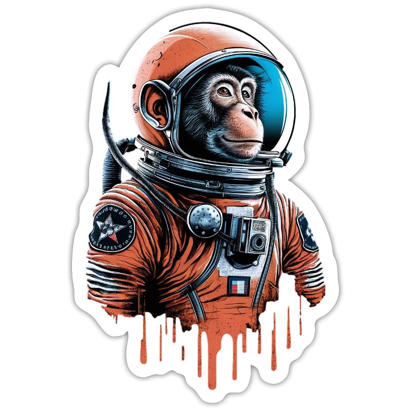 Le singe de l’espace explore l’univers