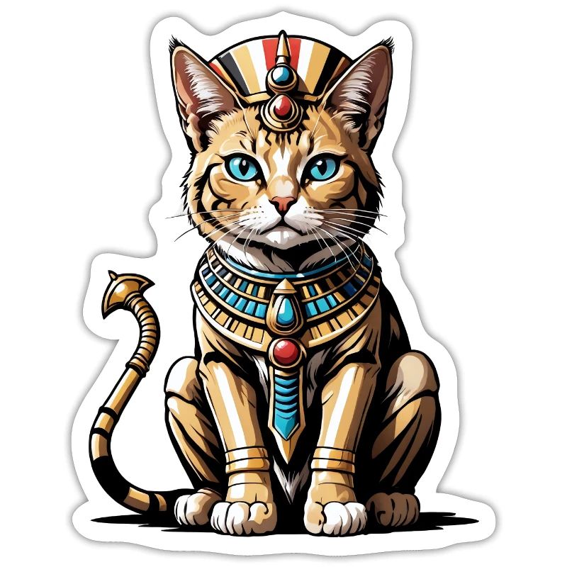 Chat Pharaon Chat Égypte Pyramide Cadeau