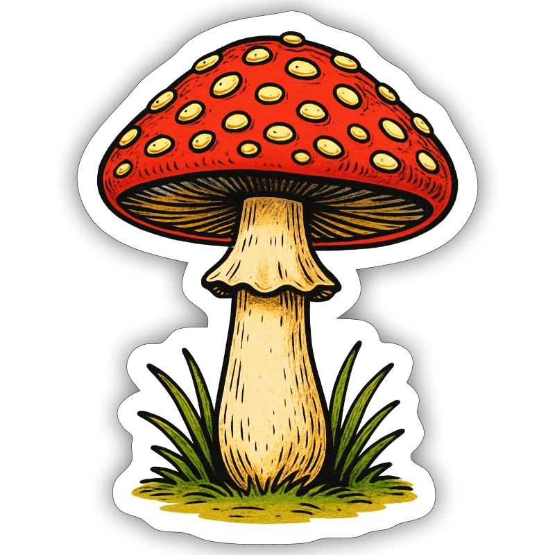 Red Toadstool Retro