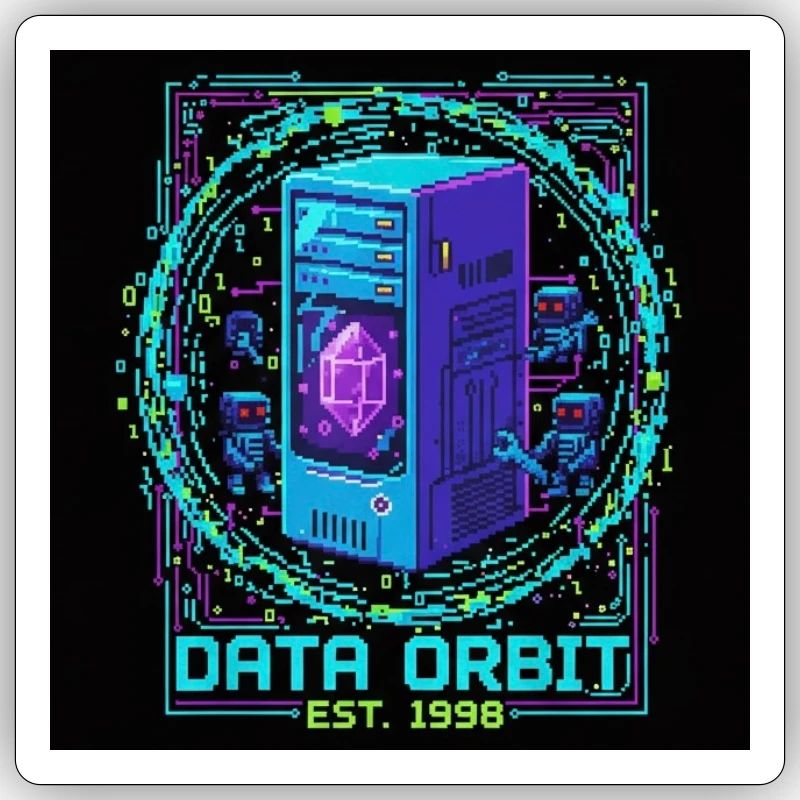 Data Orbit Neon Computer