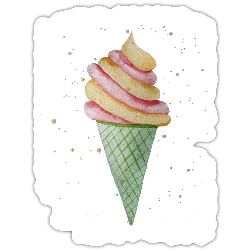 Softeis mit Sprinkles