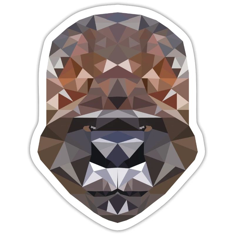 Polygon Design avec un gorille - Polygonal, Poly