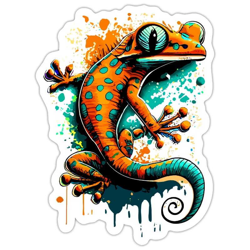 Echse Farbenfroh - Gecko Salamander Eidechse