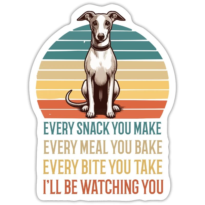 Chaque collation que vous préparez Whippet Greyhound Whippets