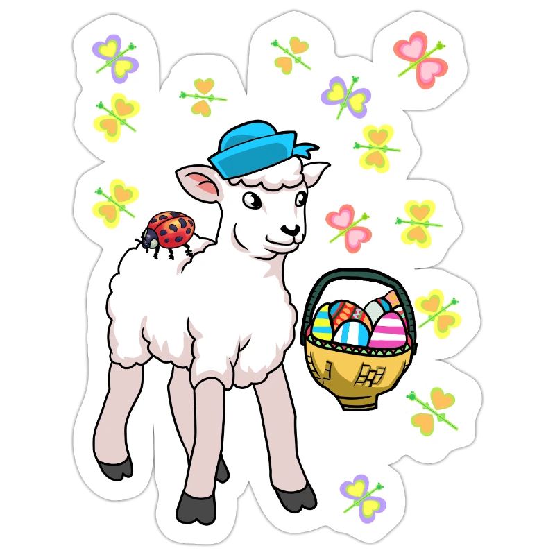 80s Easter Sheep Sheep Easter Eggs Lamb Kids