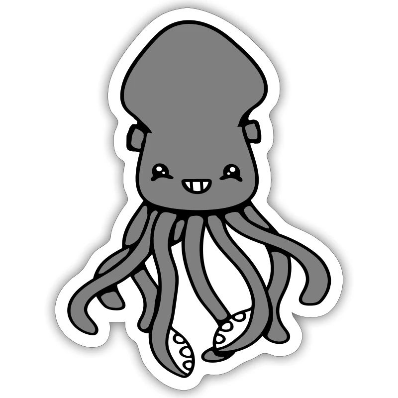 Octopus Octopus Octopus Squid Cute Giant Squid Funny