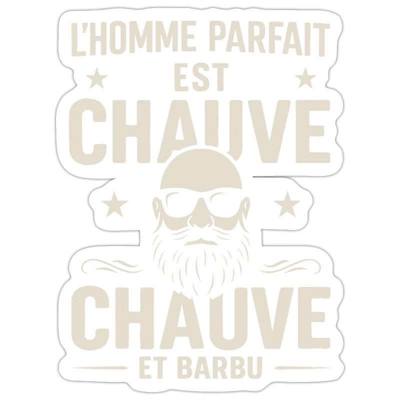 Der perfekte Mann hat eine Glatze und einen Bart