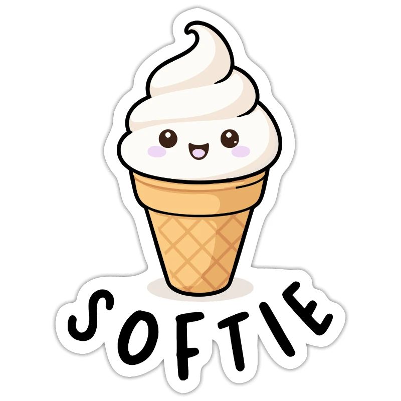 Softie Softeis Lover Eiscreme Icon Geschenk