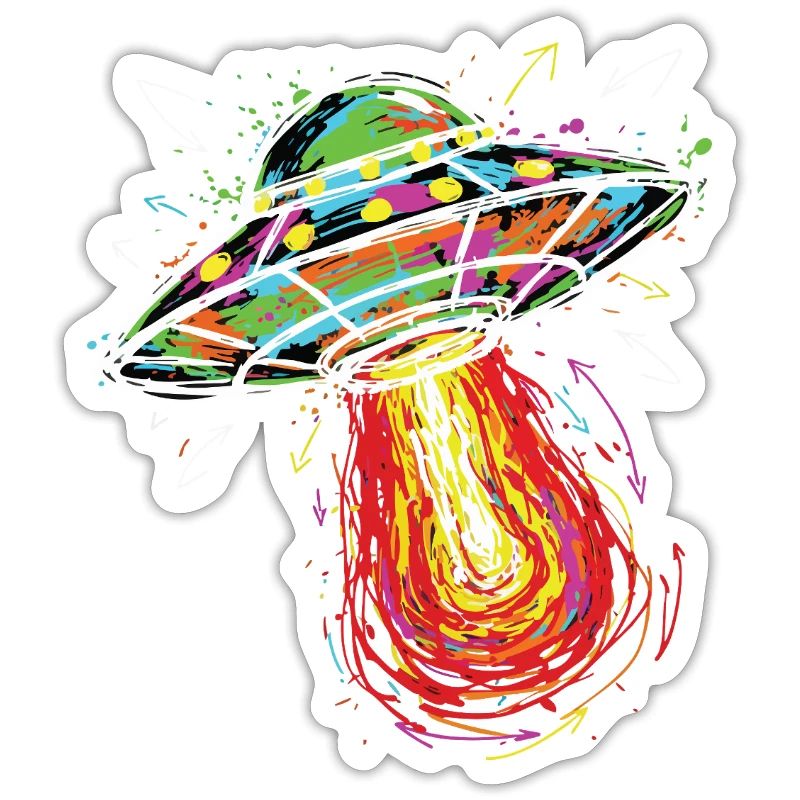 UFO Space Scribble Scribble Color