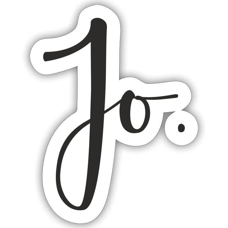 Jo – Conception de texte de lettrage manuel