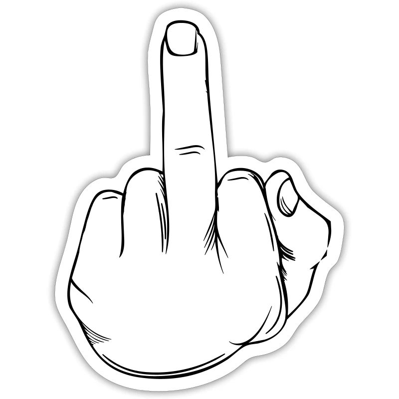 Mittelfinger Statement