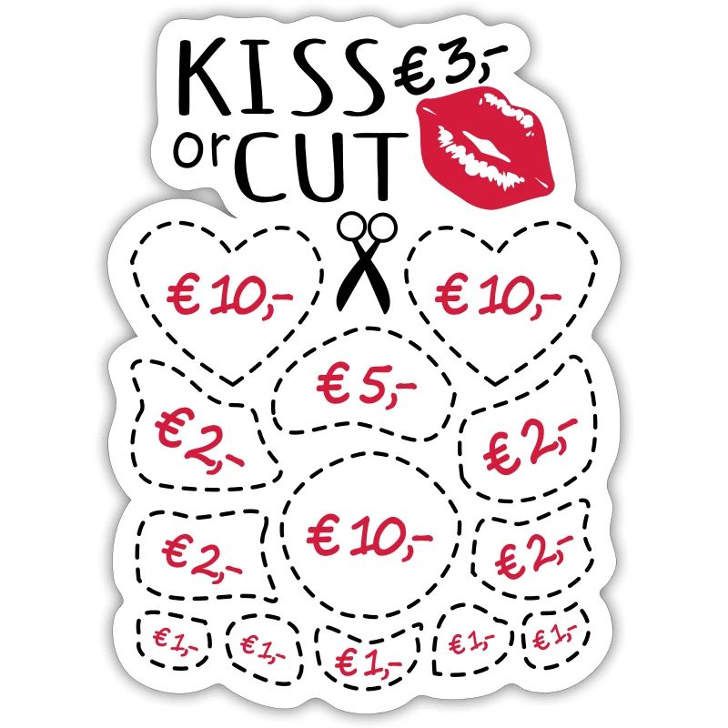 Junggesellenabschied Küssen oder Ausschneiden