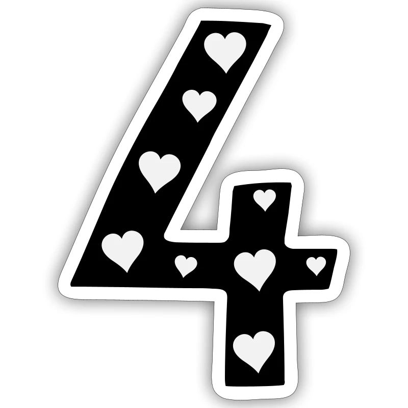 4 Birthday with heart