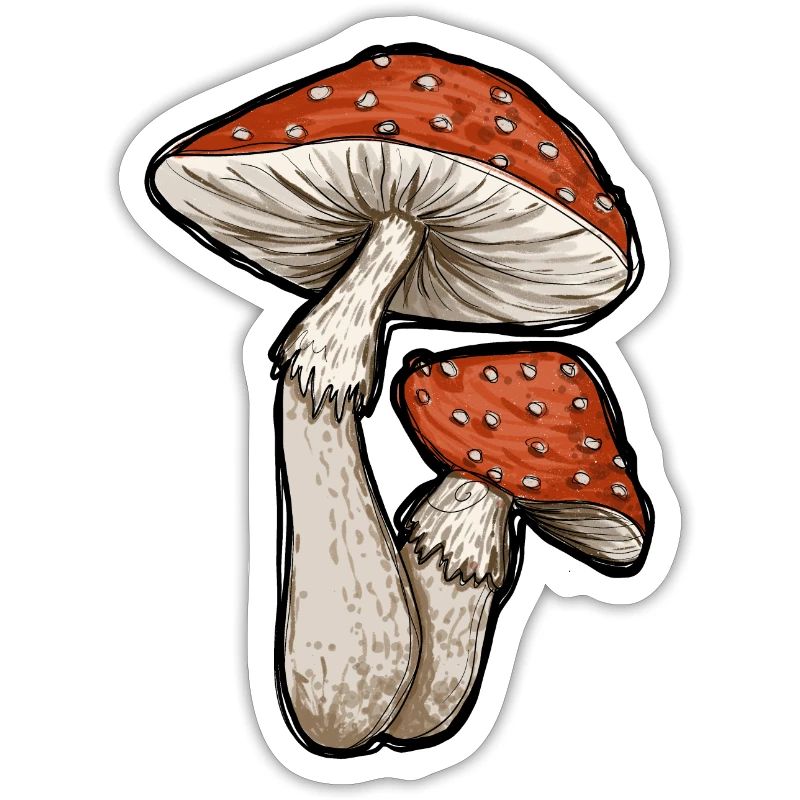 Toadstools Illustration