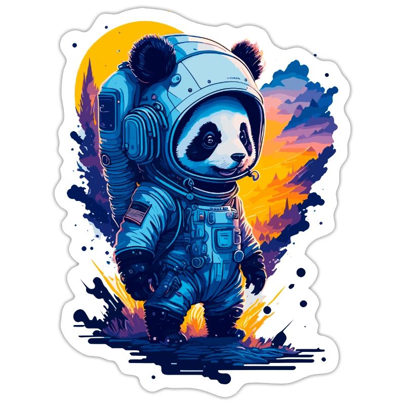 Mignon Panda Astronaute