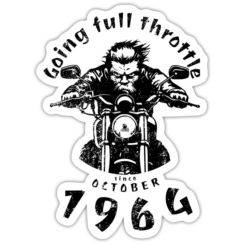 60. Geburtstag Going full throttle since 10/1964