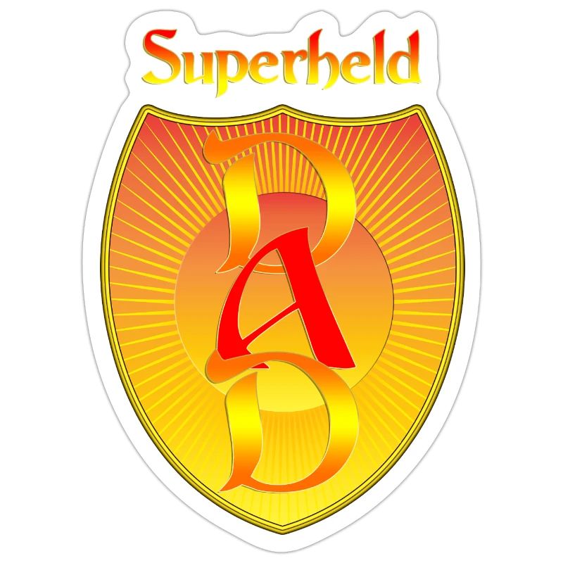 Superheld - DAD auf Abzeichen