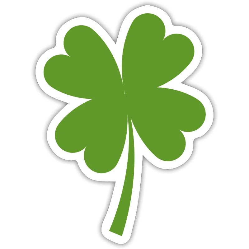 Solid four-leaf clover