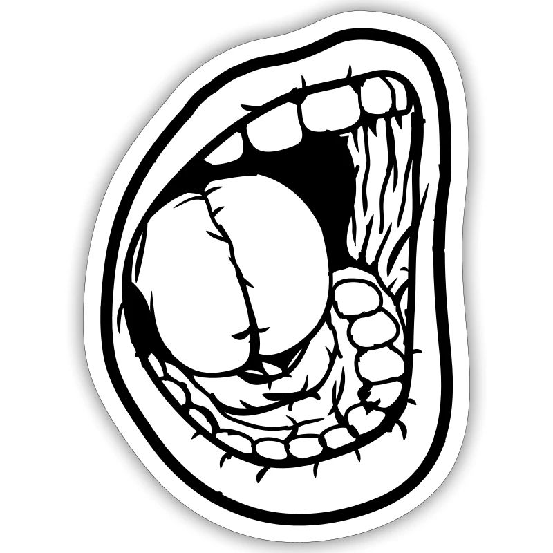 Crier bouche ouverte