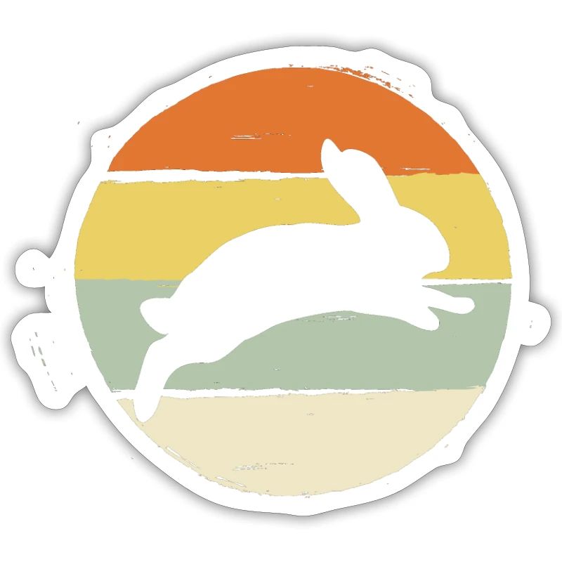 Retro Rabbit Dwarf Rabbit Gift