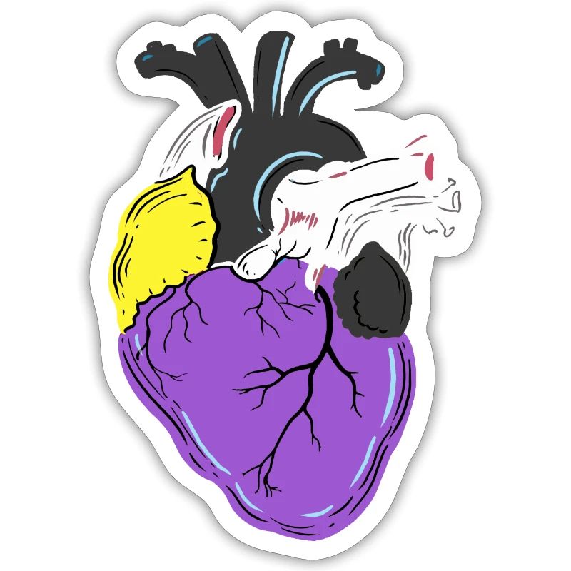 Nonbinary Pride Herz Nonbinary Pride