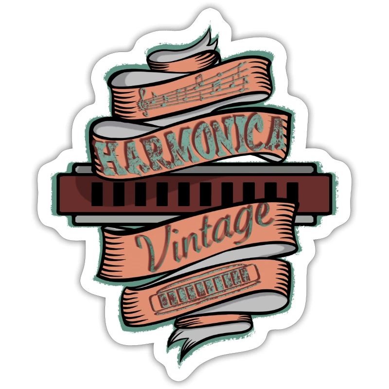 Vintage harmonica for harmonica player