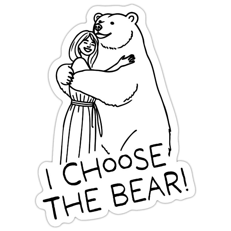 Mann oder Bär? I Choose The Bear // schwarz
