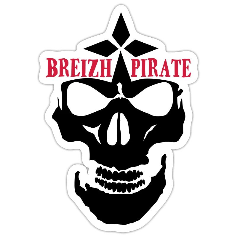 breizh pirate skull logo