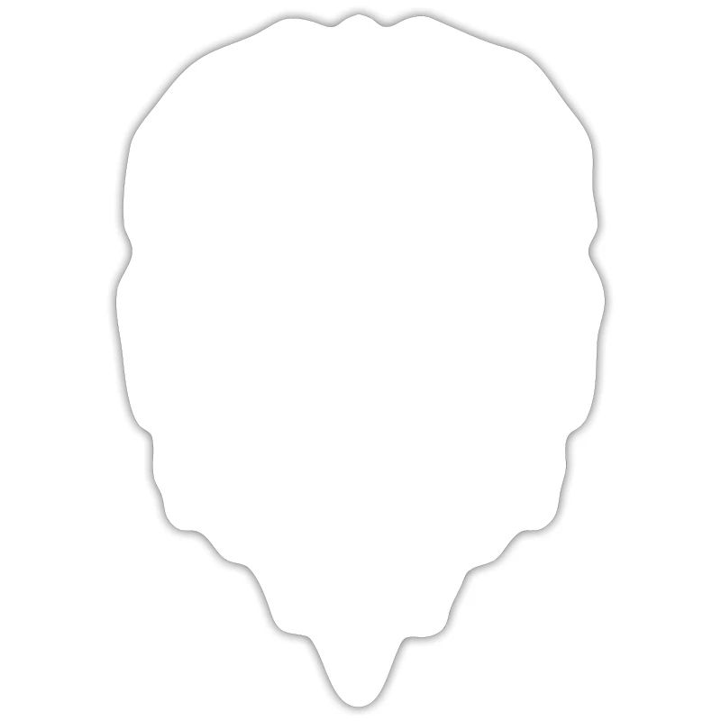 Lion Geometric Geometry - white