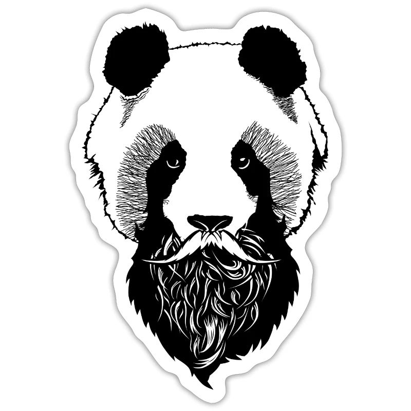 PandaKopf Schnurrbart Schnurrbart Schnurrbart Bart bartbart