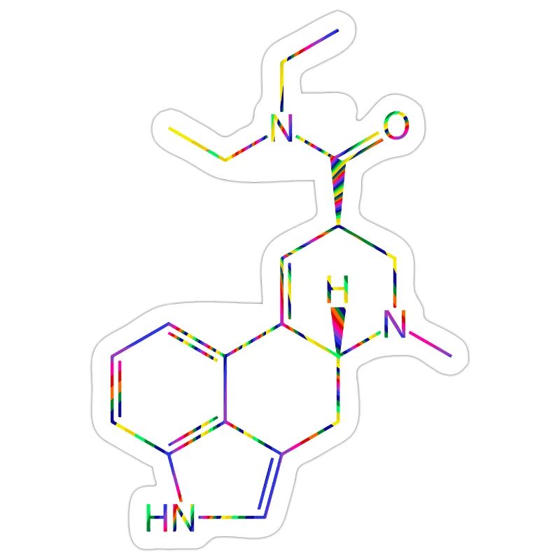 LSD Molécule d’acide lysergique diéthylamide Formule structurelle